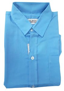 Camisa Escolar Azul